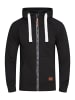 behype Sweatjacke - BHOMNOI Hoodie Weicher Kapuzenpullover Sweatshirt in Schwarz