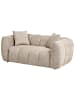 Beliani 2-Sitzer Sofa NESS in Beige/Schwarz - (W) 170 x (H) 68 x (L) 85 cm