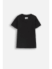 Coccodrillo T-Shirt mit kurzem Ärmel in schwarz