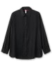 sheego Hemdbluse in schwarz