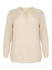 KAFFE curve Langarm-Bluse KCmille Loose fit in Feather Gray
