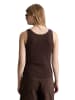Marc O'Polo DENIM Pointelle-Top slim in Burnt Aubergine