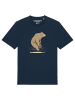 wat? Apparel T-Shirt Fahrradbär in Dunkelblau