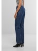 Urban Classics Urban Classics Ladies Straight Fit Denim in mid deep blue washed
