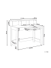 Beliani Schreibtisch ALVAR in Weiß - (W) 111 x (H) 96 x (L) 60 cm