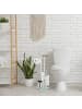 relaxdays WC Garnitur in Silber - (B)24 x (H)66 x (T)18 cm