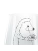 Mr. & Mrs. Panda Windlicht Glas Igel Kuchenstück ohne Spruch in Transparent