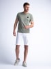 Petrol Industries Jackson Farbige Denim-Shorts Sungreet in Weiß