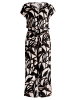 BETTY & CO Jumpsuit mit U-Boot-Ausschnitt in Black/Nature