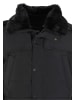 Urban Classics Urban Classics Puffer Jacket With Detachable Fur Collar in black