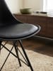 KADIMA DESIGN Skandinavische Esszimmerstühle, 2er Set, Samt oder Kunststoff in Schwarz