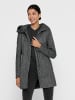 ONLY Langer Mantel ONLSEDONA Coat Strick Jacke mit Großer Kapuze in Dunkelgrau