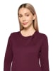 Betty Barclay Strickkleid mit Schleifenknoten in Dark Aubergine
