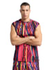 Carlo Colucci Muscleshirt DeLeo in Navy / Rot