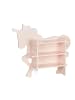 relaxdays Kinderregal "Einhorn" in Rosa - (B)66 x (H)54,5 x (T)13 cm