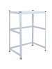 relaxdays Waschmaschinenregal in Weiß - (B)90 x (H)120 x (T)60 cm