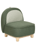 Beliani Kindersessel FABORG in Grün/Beige/Braun - (W) 50 x (H) 56 x (L) 47 cm