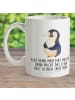 Mr. & Mrs. Panda Kindertasse Pinguin Diät mit Spruch in Weiß