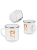 Mr. & Mrs. Panda Tasse Einhorn Prinzessin ohne Spruch in Weiß