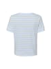 Marie Lund T-Shirt in weiß hellblau - 0002