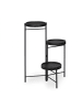 relaxdays Blumenregal in Schwarz - (B)44 x (H)65 x (T)44 cm