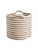 Butlers Korb rund Ø29cm COTTON BRAID in Natur-Weiß