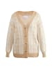 usha BLUE LABEL Damen Oversize Cardigan in Beige Creme