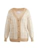 usha BLUE LABEL Oversize Cardigan in Beige Creme