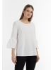 RISA Damen Baumwollbluse in Wollweiss