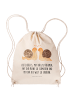 Mr. & Mrs. Panda Gym Bag Schnecken Liebe mit Spruch in Creme