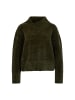 MARC CAIN COLLECTIONS Samt-Pullover in khaki - 0001