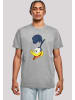 F4NT4STIC T-Shirt Looney Tunes Road Runner Face in grau meliert