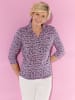 WITT WEIDEN Poloshirt in marine-magenta-bedruckt