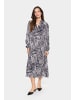 SAINT TROPEZ Kleid EdaSZ Lockere Passform in Baritone Leaves Strokes