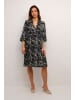 Kaffe Kleid KAhera A-shape in Black/White Graphic Snake