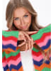 IZIA Cardigan in blue multicolor