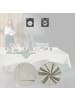 REDBEST Jacquard, Baumwollmischung Tischdecke Snowflake in hellgrau