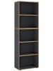 VCM  Holz Büro Regal Bücher Ordner Salia 5fach B. 60 cm in Anthrazit