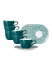 Seltmann Weiden 6er Set Espressotassen mit Untertassen Life Fashion in 90 ml in Trendy Green