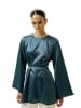 MANUKA Blouse in Petrolgrün