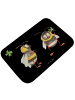Mr. & Mrs. Panda Badeteppich Hummeln Kleeblatt ohne Spruch in Schwarz
