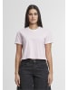 Urban Classics T-Shirt in blushedrose/white