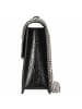 Seidenfelt Roros Big - Schultertasche 28 cm (oxblood/gold) in glossy black