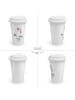 Mr. & Mrs. Panda Tumbler Einhorn Muffin ohne Spruch in Weiß