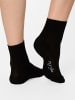 Nur Die  Basicsocken Premium Soft Modal in SCHWARZ/ROSA