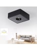 ZMH Deckenleuchte LED 1-flammige eckig in schwarz Warmweiß Deckenspot L 13.2cm