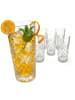 relaxdays 6 x Longdrinkgläser in Transparent - 300 ml