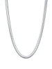 Hey Happiness Halskette Schlangenkette Breit Edelstahl in Silber - (L) 42-47 cm