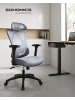 SONGMICS Bürostuhl Kime in Grau - (B)70 x (H)125 x (T)70 cm