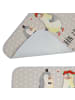 Mr. & Mrs. Panda Badteppich Pinguin Heirat mit Spruch in Grau Pastell